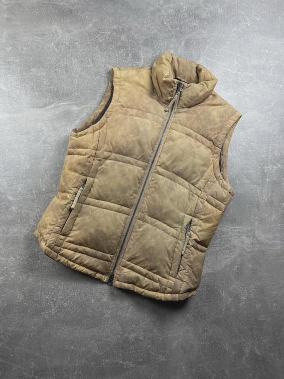 Calvin Klein Jeans, Calvin Klein Jeans Vintage Quilted Puffer Vest Khaki Tan 00s Men’s Size L