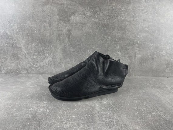 Trippen Avant-Garde Japanese Leather Ankle Boots Black EU 38 Made in EU 2000s