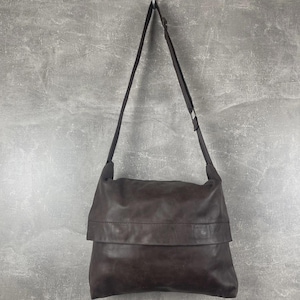 Vintage Avant Garde Modello Unico by Gabs Leather Messenger Bag Brown One Size