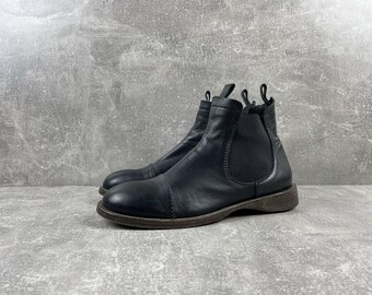 Archive Vintage Avant Garde Opium Black Leather Chelsea