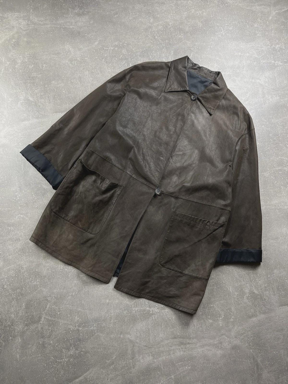 Italian Vintage Leather Jacket - Etsy
