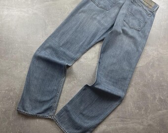 Polo Ralph Lauren Vintage Hampton Straight Jeans Blau Gr 32 Made in Mexico