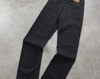 Levi’s 501 Original Women’s Black Denim Jeans Size 28 32 90s