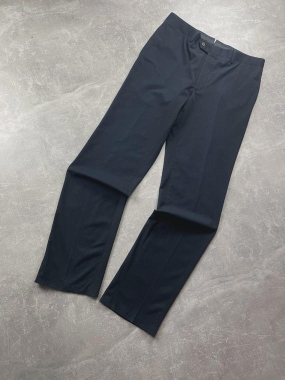 Fendi, Fendi Classic Tailored Trousers Navy Blue Size 52 Made in Italy
