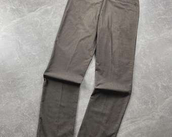Gianfranco Ferré Jeans Micro Houndstooth Pants Made in Italy Brown Beige Size 34