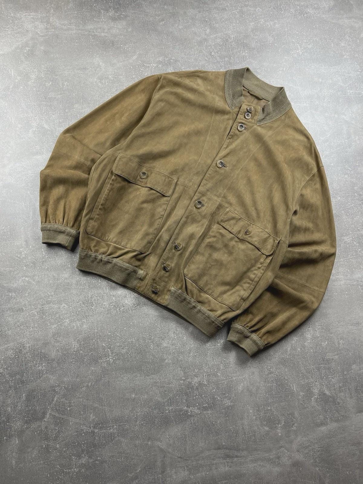 90s Leather Bomber - Etsy