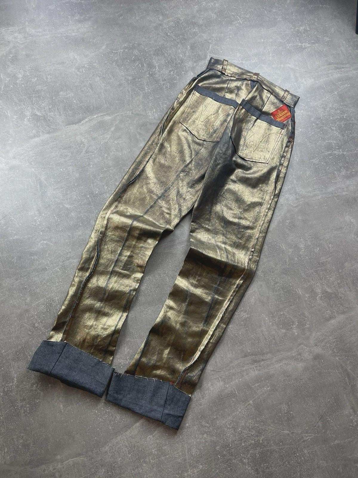 Vivienne Westwood Red Label Gold Foil Jeans Runway 1993 Archives