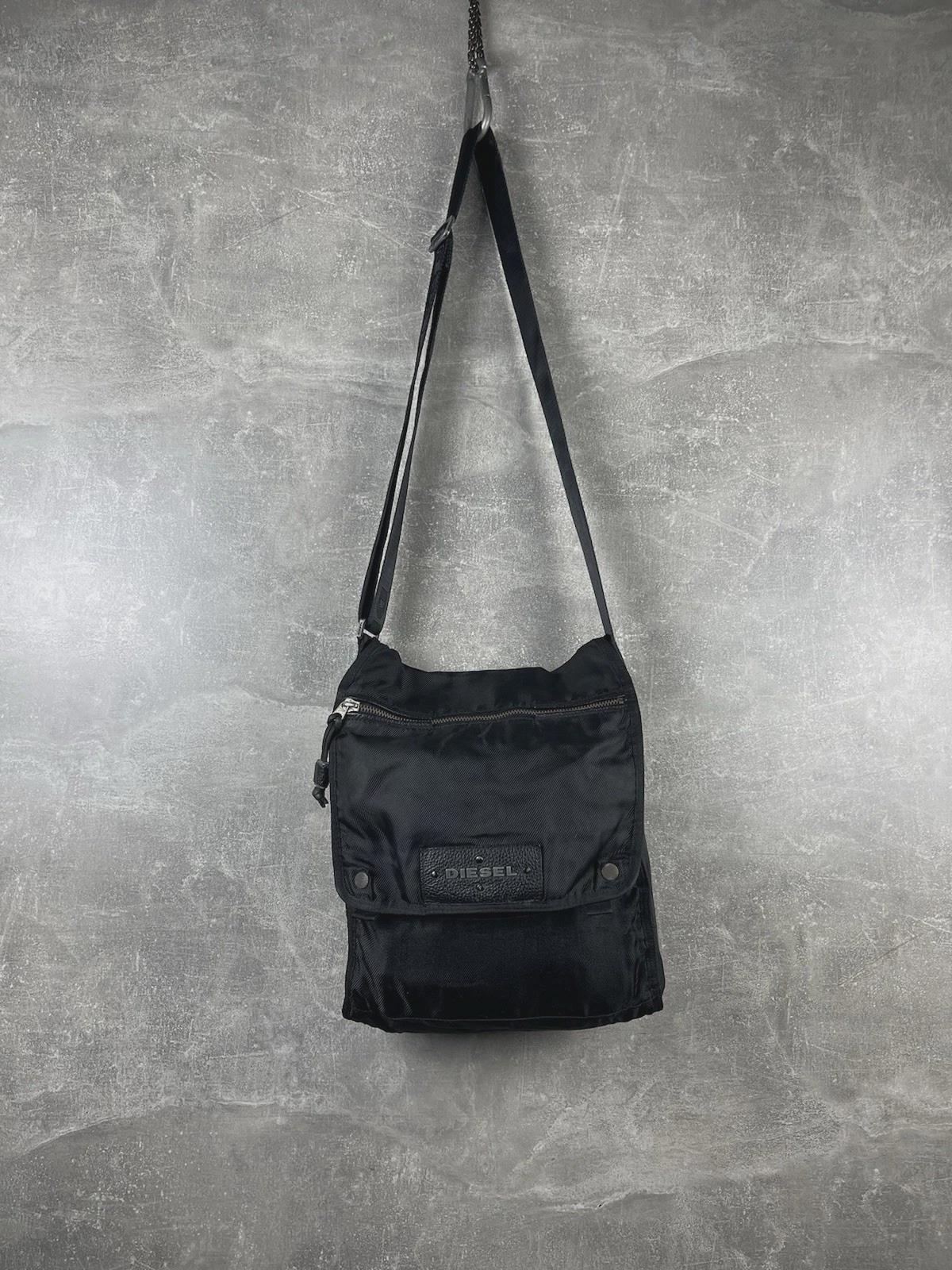 Diesel Nylon Y2K Crossbody Shoulder Sling Bag Black 2000s - Etsy