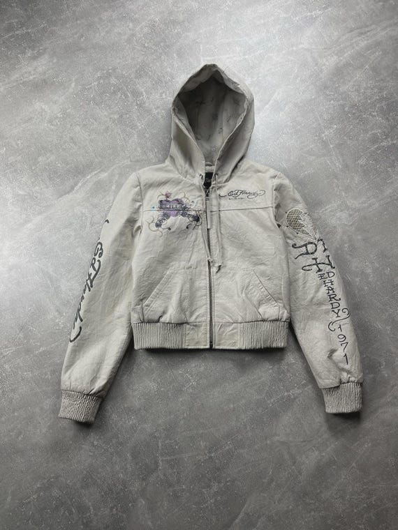 Ed Hardy Christian Audigier Vintage Y2K Love Kills Slowly Leather