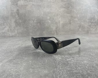 イヴ・サンローラン YSL ロゴ オーバル ブラック イタリア製