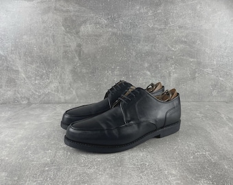 Zapatos Derby de piel Ludwig Reiter Vienna, color negro, talla 10 (Reino Unido / 44 UE). Fabricados en Austria a principios de la década de 2000.