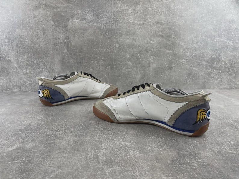 Von Dutch Vintage Y2K Low Top Sneakers White Beige Blue Size EU 41 US 8 UK 7 image 7