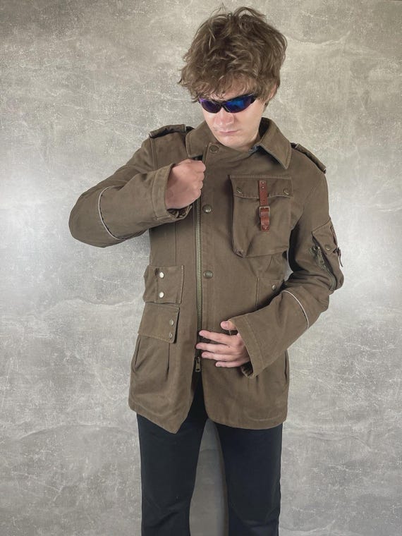 Vintage Andrew Mackenzie Military Jacket Italy 2000s Avant Garde