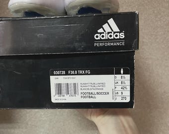 Vintage 2000S Adidas F30.8 TRX FG Football Soccer Cleats White