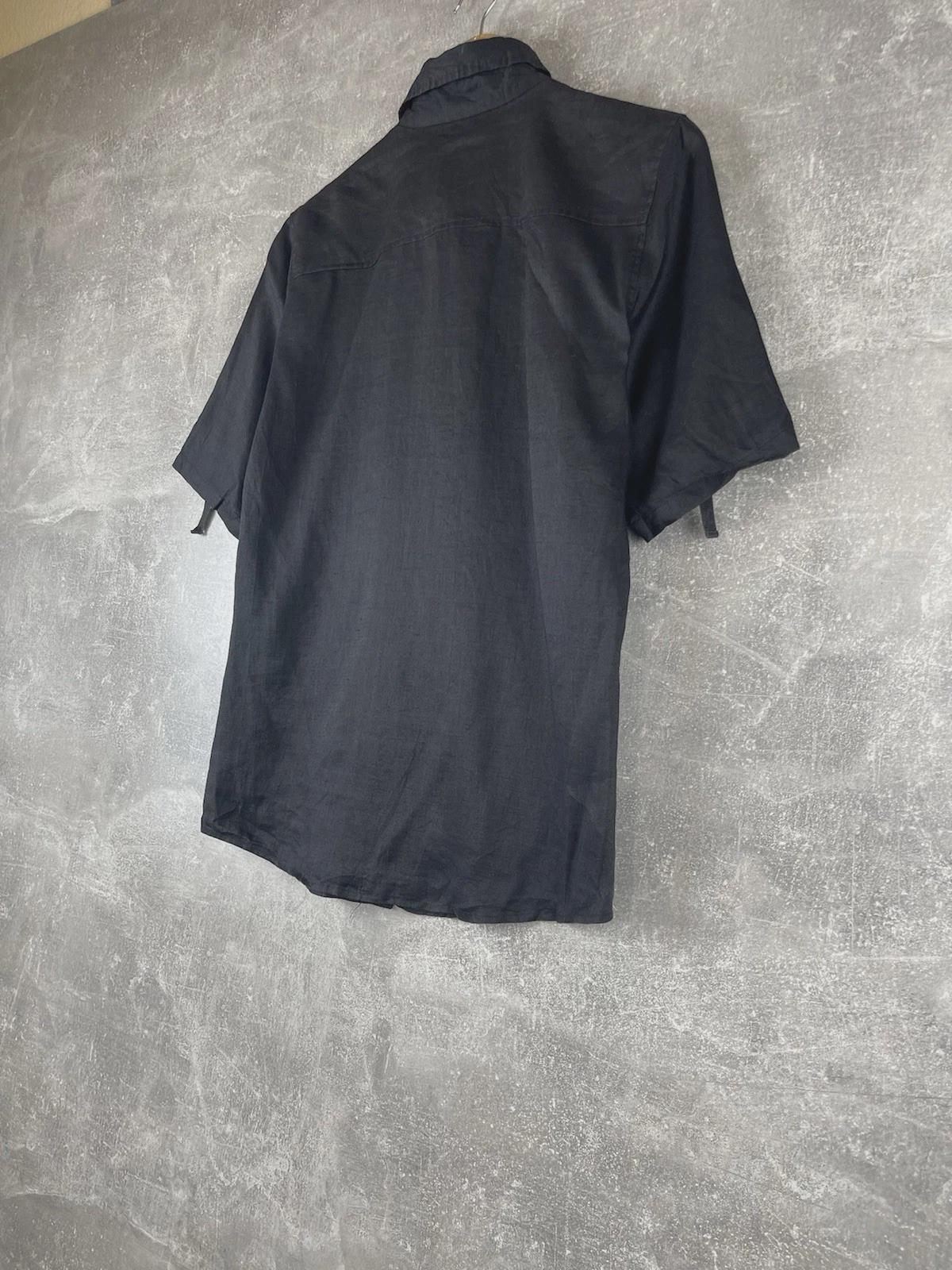 Ato Keisuke Imazaki Black Linen 46 Japan Made Short Sleeve Utility