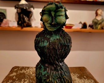 Melancholia one of a kind ceramic sculpture figure, intuitive art, made with love, gift, decor, wild women, Claythartic, aussie made, female