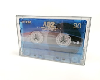 Vintage TDK AD2 Cassette Tape, 90 min, Japan Market