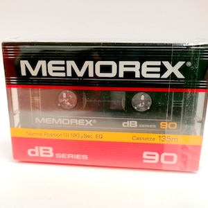 Cassette audio Memorex, bandes, cassettes audio normales, type I, disques de musique, bandes, bandes audio, cassettes vintage, années 80, bandes vintage
