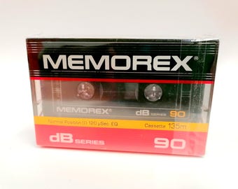 Vintage Memorex DB 90 Audio Cassette, Sealed 1985, Korea Market