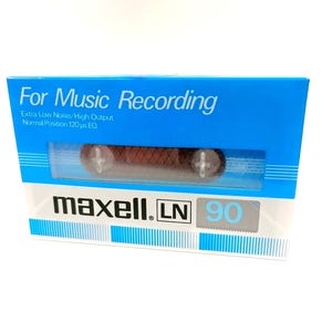 Cassette audio Maxell, rareté, cassettes audio normales, type I, disques de musique, bandes, bandes audio, cassettes vintage, années 1980, bandes vintage