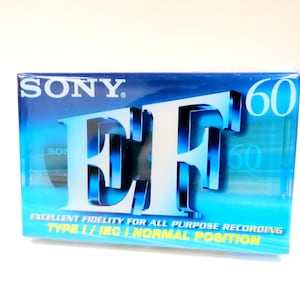 Cassette audio Sony, cassettes, cassettes audio normales, type I, disques de musique, bandes, cassettes audio, cassettes vintage, années 80, cassettes vintage