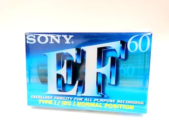 New Sealed Sony EF 60 Audio Cassette, Type I