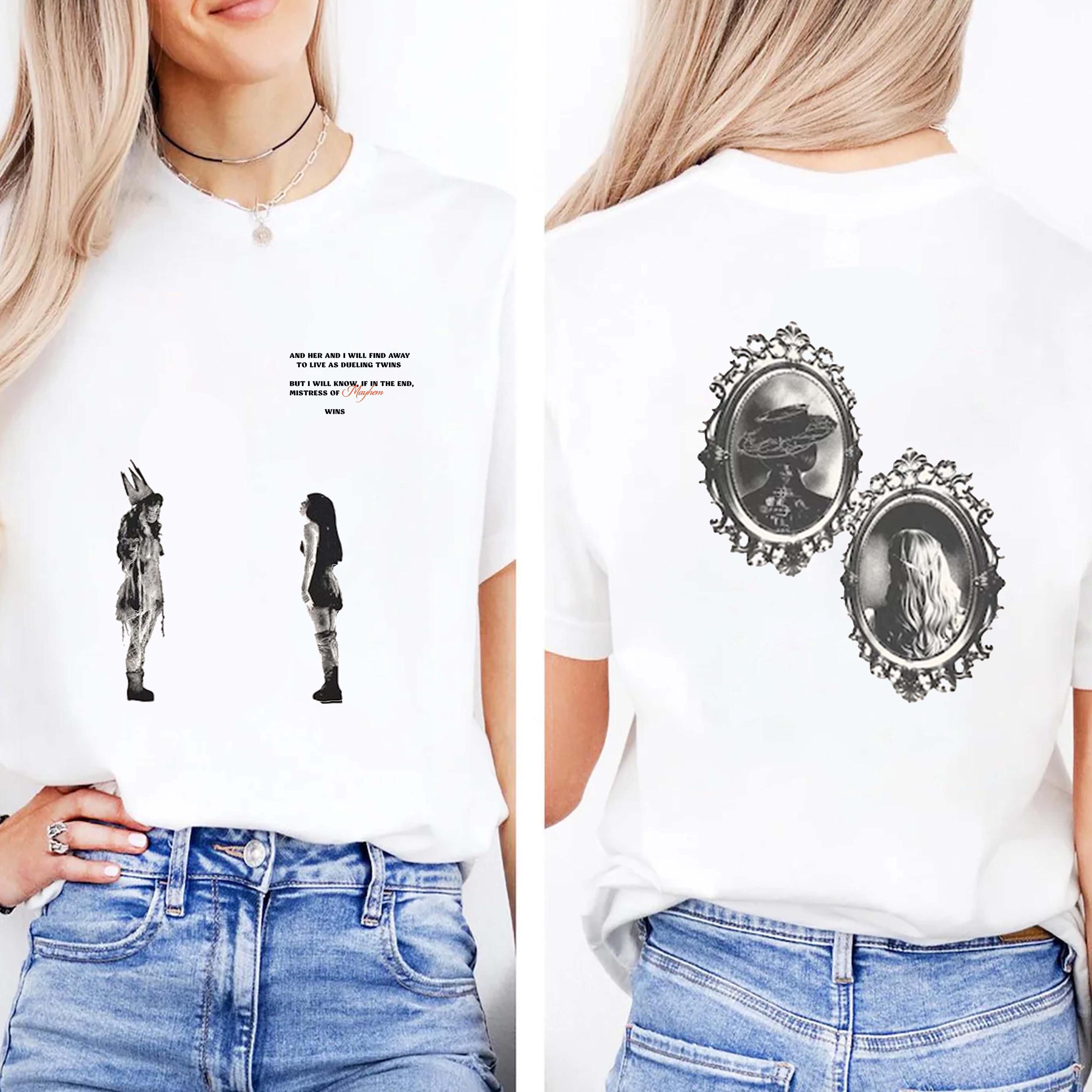 Lady Gaga Dueling Twins MAYHEM Art Graphic Tee Tshirt | The Mayhem Ball World Tour | Concert Merch, Unisex Gift for Fans T-shirt