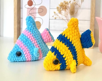 No Sew Crochet Fish Pattern: Easy Amigurumi Tutorial (PDF English Pattern)