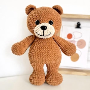Amigurumi Teddy Bear Crochet Pattern 25cm/9.8in Beginner Friendly (ENG PDF)