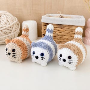 Easy No Sew Cat Crochet Pattern | Beginner Friendly |PDF ENG| 13cm (5 inch)