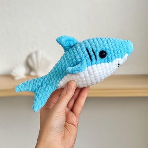 No Sew Shark Crochet Pattern ENG PDF | Fish Amigurumi Tutorial | Beginner Friendly | Sea Animal Toy | Instant Download