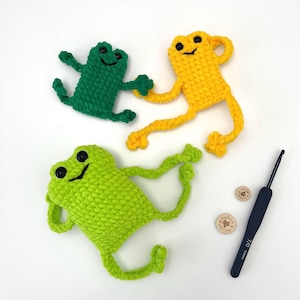 No Sew Crochet Plush Frogs Pattern: Easy Amigurumi (ENG PDF Pattern, 2 Sizes)