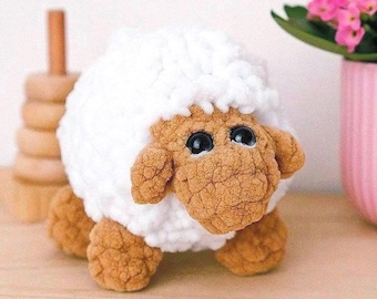 Crochet Plush Sheep Amigurumi Pattern: Beginner Friendly Lamb (PDF ENG)