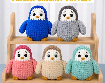 No-Sew Penguin Crochet Pattern | Beginner Friendly (15cm/ 6in)