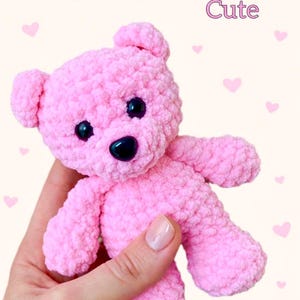 Häkelanleitung Teddybär – PDF Amigurumi Tutorial auf Deutsch – Einfaches & Schnelles Ein-Abend-Projekt