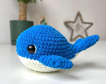 Crochet Whale Amigurumi Pattern: Easy Plush Toy Tutorial (PDF ENG)