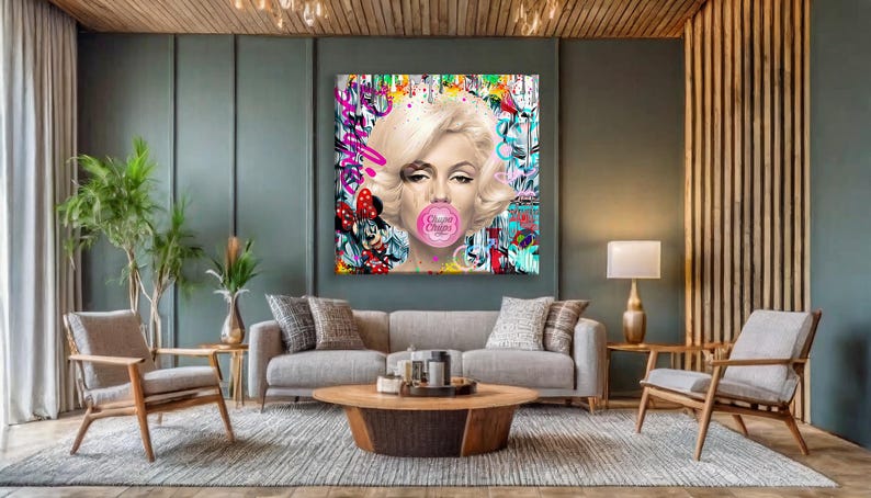 Toile encadrée Pop Art Marilyn Monroe (téléchargement numérique) - Canada Toile encadrée Pop Art Marilyn Monroe (téléchargement numérique) - Canada