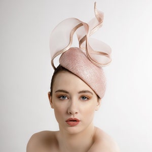 Straw Statement Hat, Millinery With Crin Twist, Hat for Derby, Ascot Racing Hats, Mother of the Bride - Margot