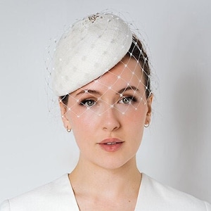 Wedding Millinery, headdress, hat, headband, white, bridal