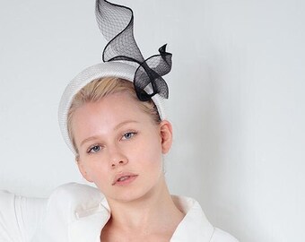 Modern Headband, Millinery for Weddings, Womens Fascinator, Mother of the Bride - Frances