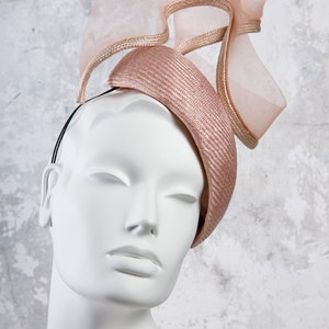 Straw Statement Hat, Millinery With Crin Twist, Hat for Derby, Ascot Racing Hats, Mother of the Bride Margot image 4