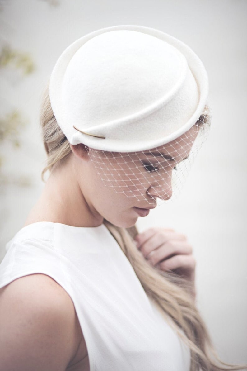 Wedding Millinery, headdress, hat, headband, white, bridal