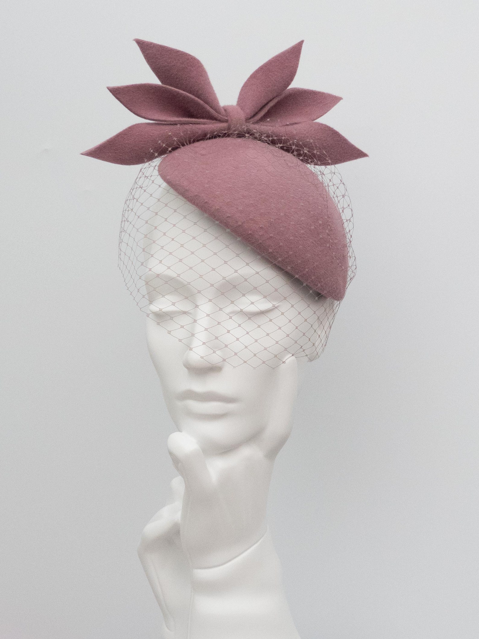 Birdcage Veil Cocktail Hat Felt Hat Vintage Style Wedding Etsy