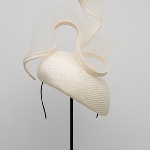 Straw Statement Hat, Millinery With Crin Twist, Hat for Derby, Ascot Racing Hats, Mother of the Bride Margot image 5