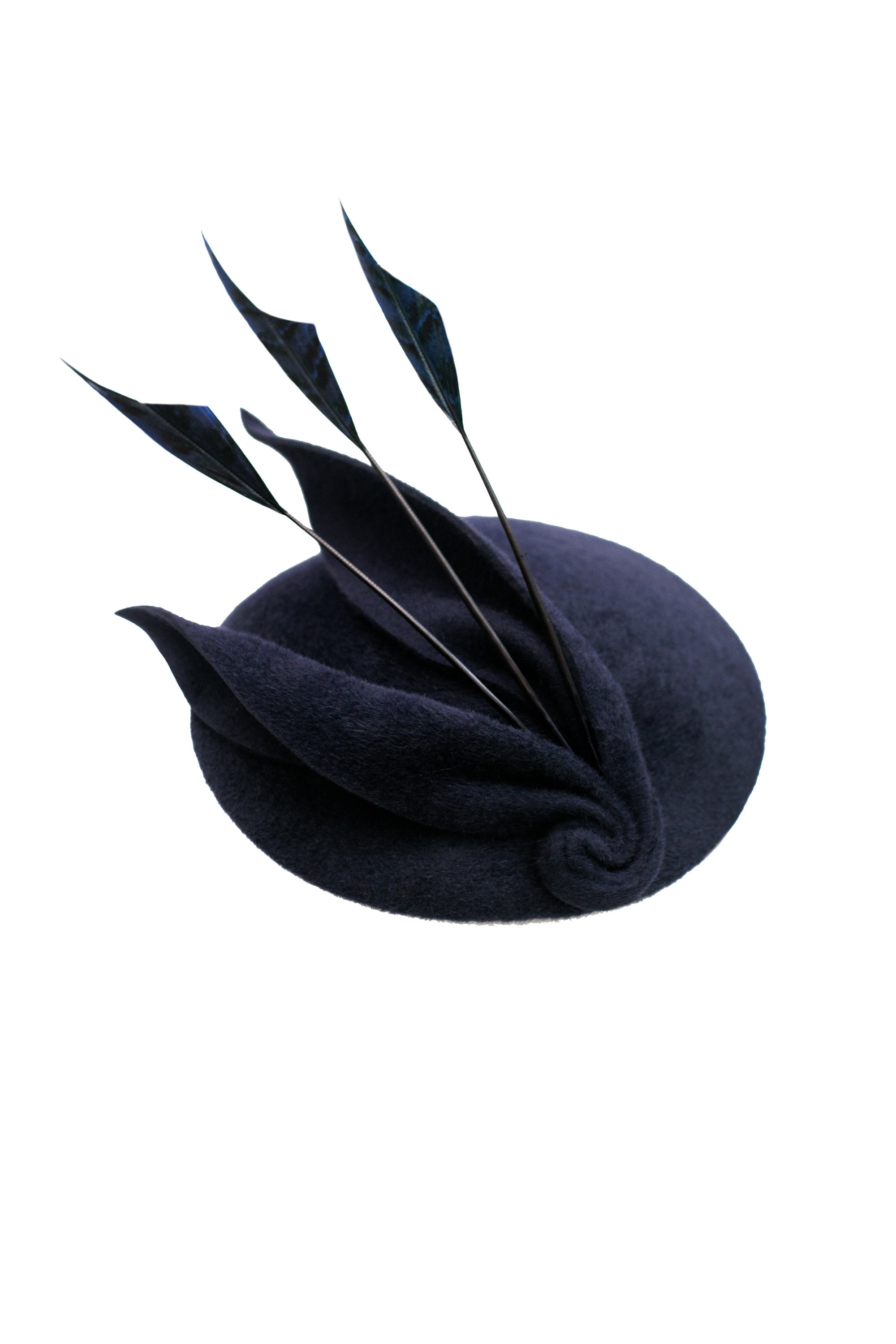 Fascinator Cocktail Hat With Feathers 