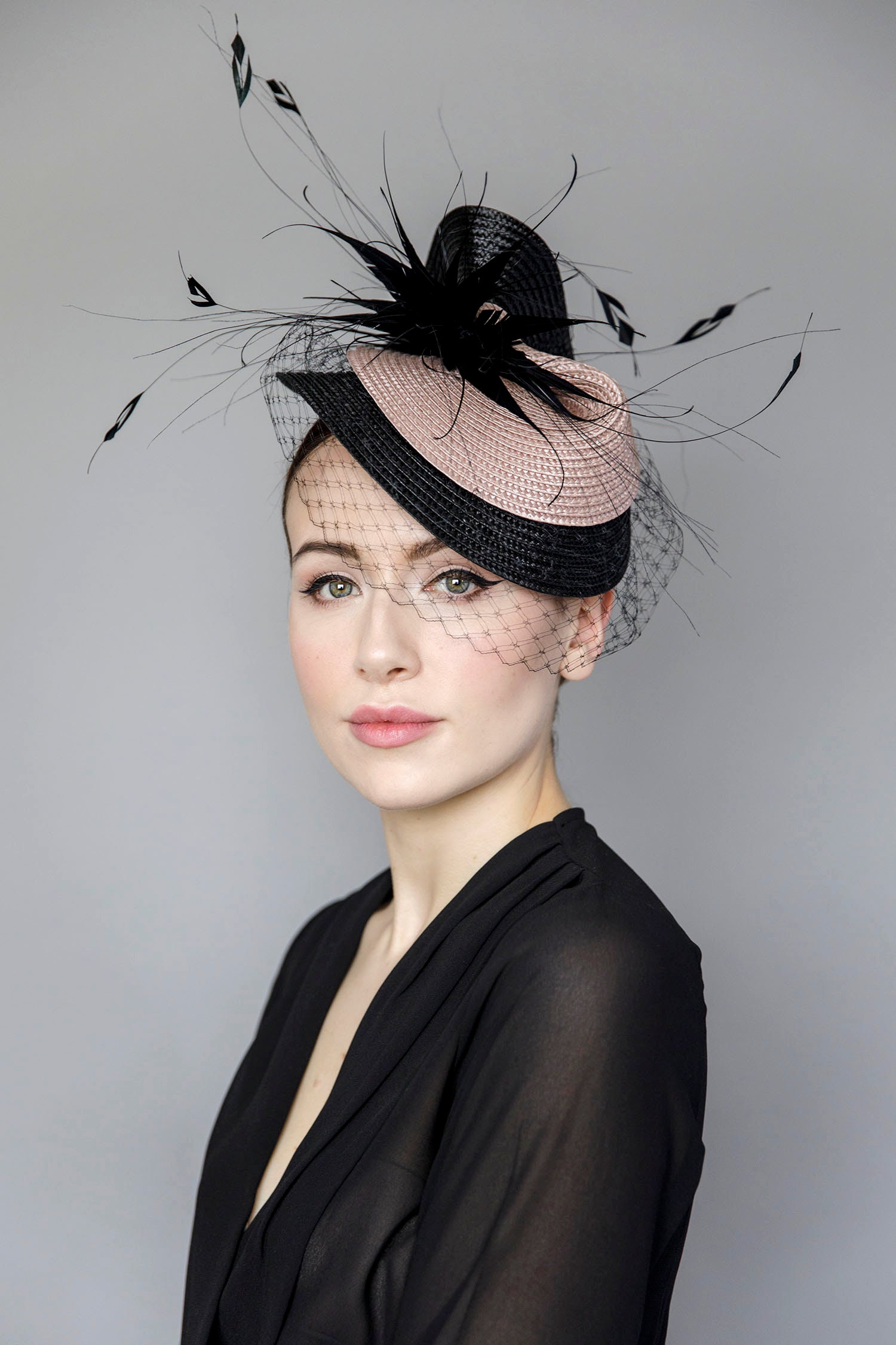 Veiled Hat for the Races Garden Parties 