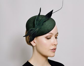 Fascinator Hat, Mother of the Bride Customized Hat, Mother of the Groom, Millinery hats - Pheonix