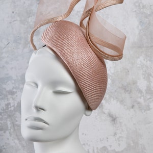 Straw Statement Hat, Millinery With Crin Twist, Hat for Derby, Ascot Racing Hats, Mother of the Bride Margot image 3