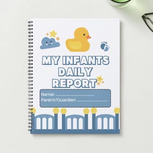 Il rapporto giornaliero del mio neonato - Day Care Tracker - Rapporto sui progressi giornalieri - Creato dal proprietario di un asilo nido con oltre 30 anni di esperienza