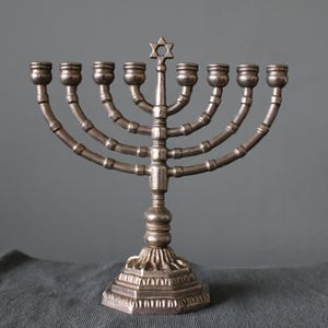 Vintage Brass Menorah with 9 Arms